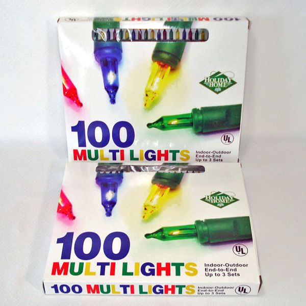 100 Miniature Christmas Lights Unused 2 Boxes