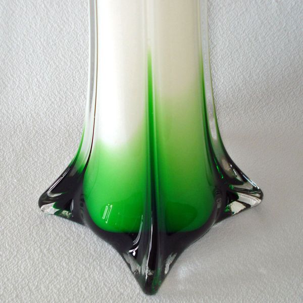 Italian Art Glass Flower Form Tall Vase Clearance #4