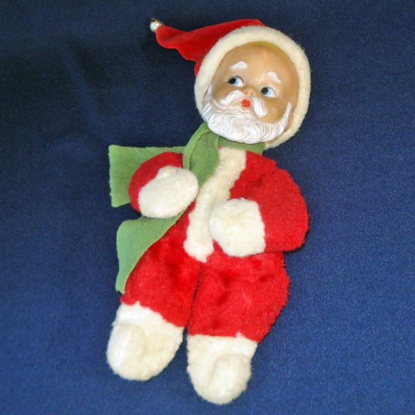 1955 Knickerbocker Musical Baby Santa Claus Doll Christmas #3