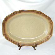Mikasa Whole Wheat 14 Inch Oval Serving Platter Mint