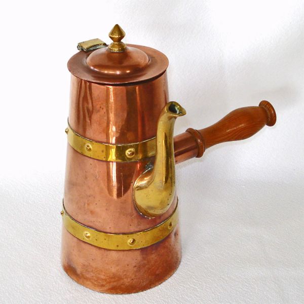 Mexico Mission Style Copper Brass 4 Piece Coffee Service #3