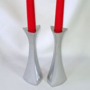 Nambe Pair Mid Century Modern Aluminum Candlesticks