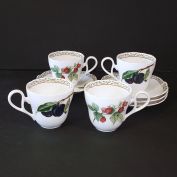 Noritake Royal Orchard 4 Cup and Saucer Sets