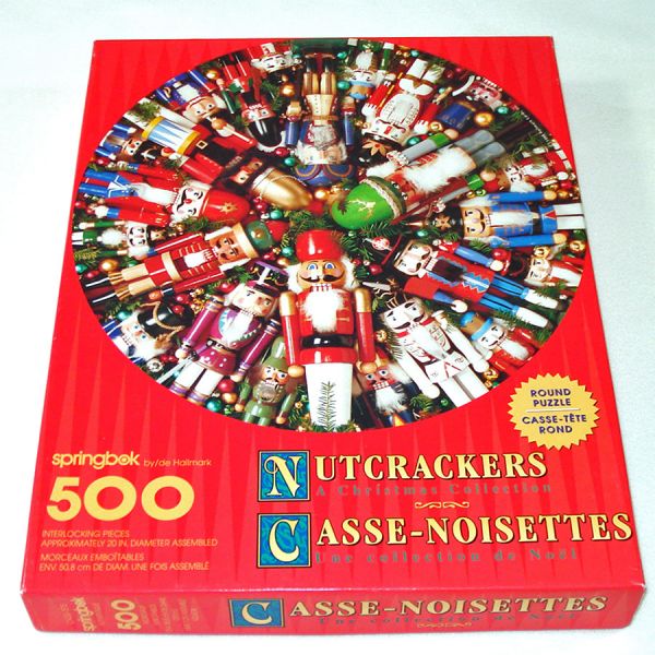 Nutcrackers Springbok Circular Christmas Jigsaw Puzzle