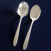 Grosvenor Oneida 1921 Silverplate Jelly Server and Sugar Spoon