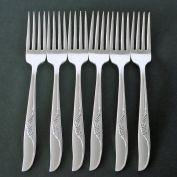 Jennifer Oneida 6 Silverplate Dinner Forks 1959 Clearance