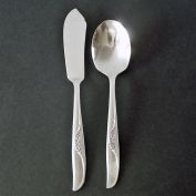 Jennifer Oneida Silverplate Sugar Spoon, Master Butter Knife Clearance