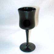 Tiffin Ebony Black Amethyst Cordial Stem Clearance