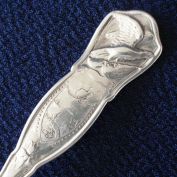Oregon Patriotic Silverplate Souvenir Spoon 1881 Rogers Clearance