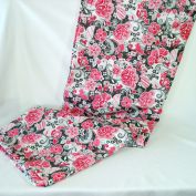 Pink Gray Mod Floral Home Decor Fabric 9 Square Yards