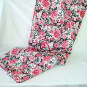 Pink Gray Mod Floral Home Decor Fabric 9 Square Yards Clearance