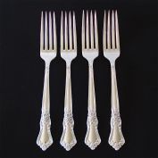 Valley Rose Oneida Rogers Silverplate 4 Dinner Forks