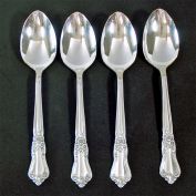 Valley Rose Oneida Rogers Silverplate 4 Oval Soup Spoons Clearance