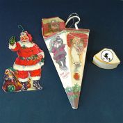 German, USA Antique Paper Christmas Candy Containers