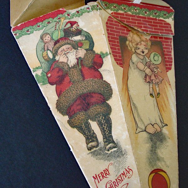 German, USA Antique Paper Christmas Candy Containers Clearance #5