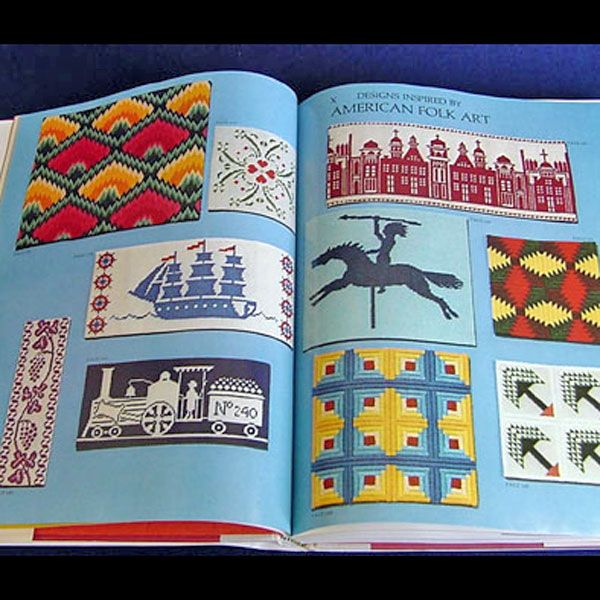 Needlepoint Gallery of Patterns From the Past Hardcover Book Clearance #3