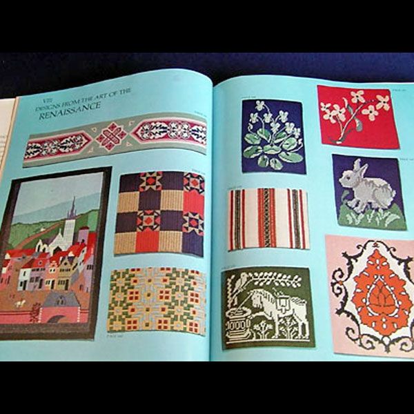 Needlepoint Gallery of Patterns From the Past Hardcover Book Clearance #5