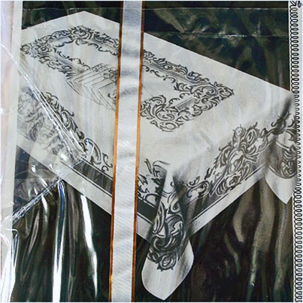 1950s Pink Damask Tablecloth Napkins Set Mint in Box Clearance #4