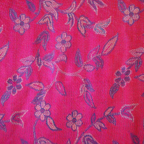 Hot Pink Paisley Pashmina Shawl Scarf #3