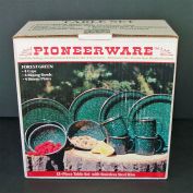 Pioneerware Enameled Steel Camping Dishes Set Mint in Box