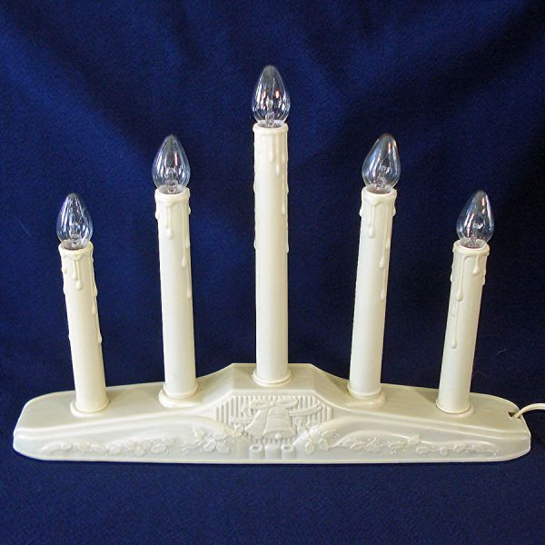 Christmas 5 Light Electric Window Candoilier in Box Clearance #2