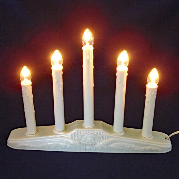 Christmas 5 Light Electric Window Candoilier in Box Clearance #3