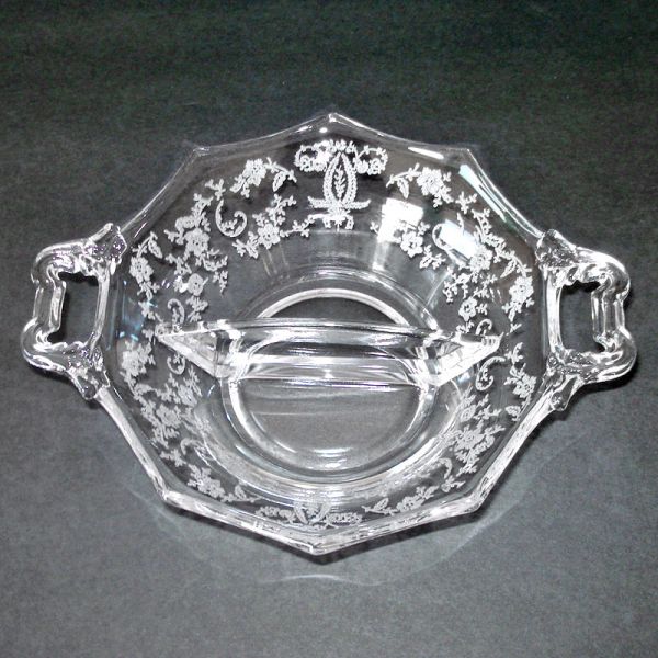 New Martinsville Prelude Divided Relish Bowl