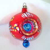 Poland Fancy Double Indent Glass Christmas Ornament