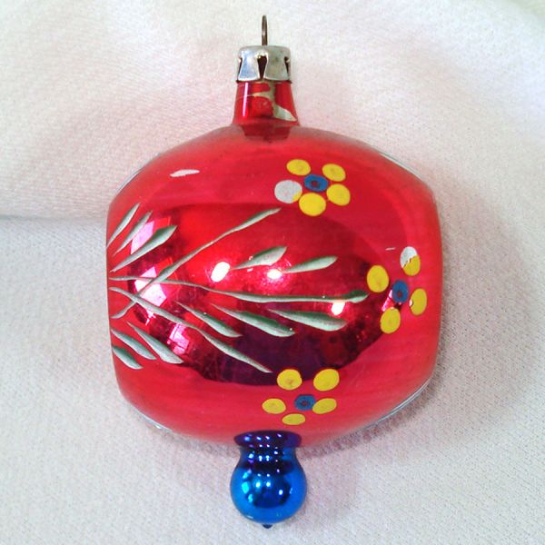 Poland Fancy Double Indent Glass Christmas Ornament #3