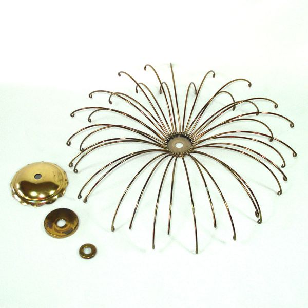 Waterfall Canopy Lamp Fitting With 36 Crystal Prisms Clearance #4