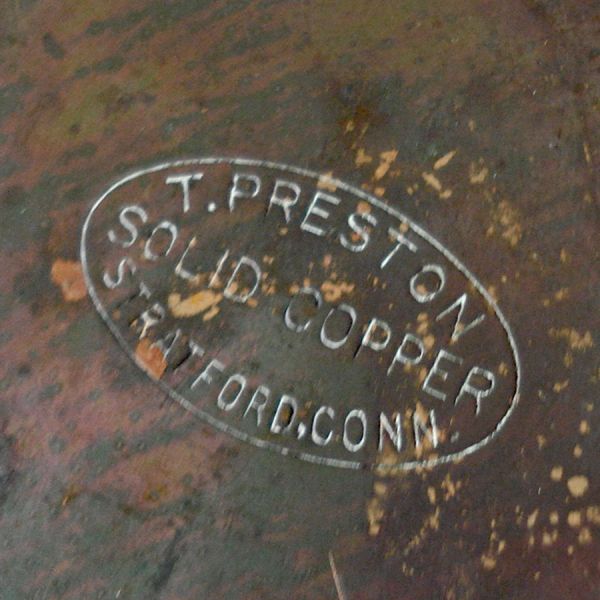 Arts and Crafts Hand Wrought Oval Copper Bowl #5