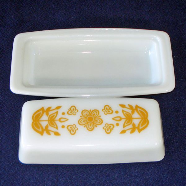 Pyrex Butterfly Gold Butter Dish #2
