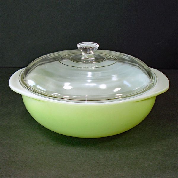 Pyrex Lime Green 2 Quart Covered Casserole Bowl #5