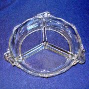 Heisey Waverly 3 Section Round Relish Dish Clearance