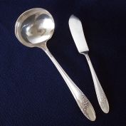 Queen Bess Oneida Silverplate Ladle, Master Butter Knife Clearance