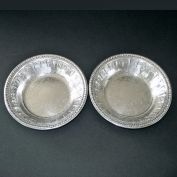 Reed & Barton Riviera Silverplate Pair Bon Bon Bowls Clearance