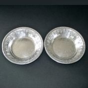 Reed & Barton Riviera Silverplate Pair Bon Bon Bowls