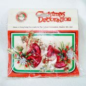 1960s Christmas Bells Gift Ties in Sealed Package