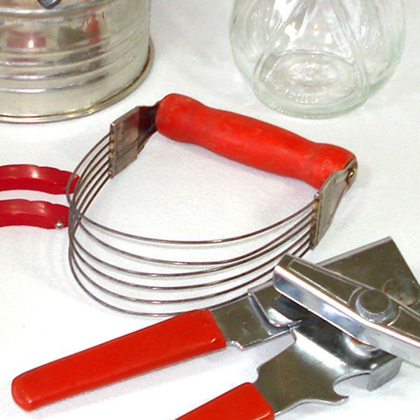 Red Handled Vintage Kitchen Utensils Collection #5