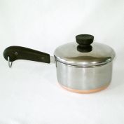 Revere Ware Copper Clad Stainless Steel 1 Quart Covered Saucepan