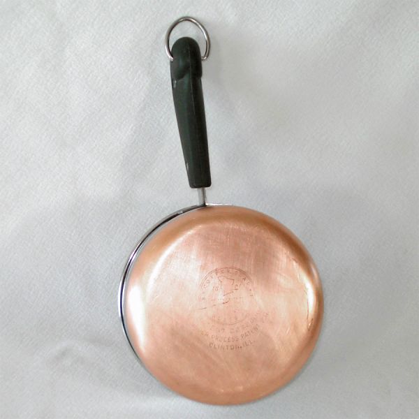 Revere Ware Copper Clad Stainless Steel 1 Quart Covered Saucepan #4
