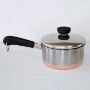 Revere Ware Copper Clad Stainless Steel 1 Quart Covered Saucepan