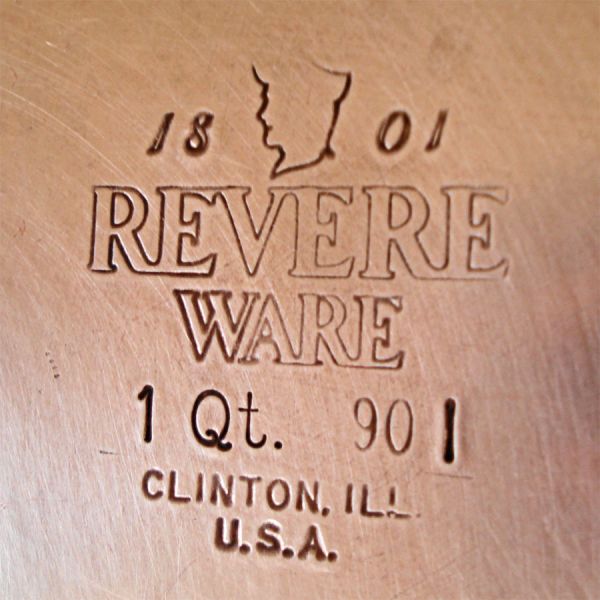 Revere Ware Copper Clad Stainless Steel 1 Quart Covered Saucepan #5