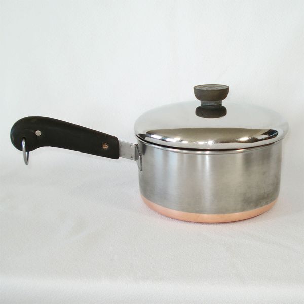 Revere Ware Copper Clad Stainless Steel 2 Qt Covered Saucepan #2