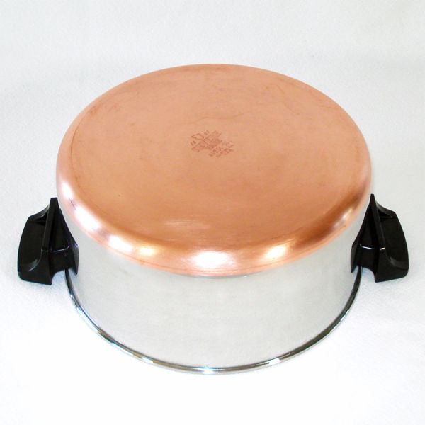 Revere Ware Copper Clad Stainless Steel Covered 4.5 Qt Sauce Pot #4