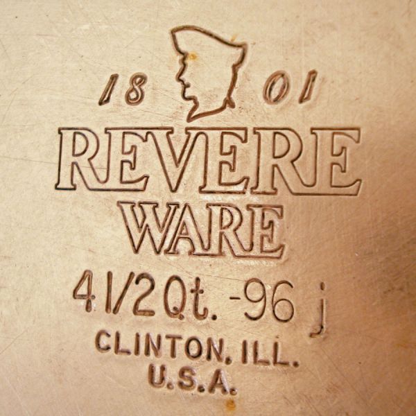 Revere Ware Copper Clad Stainless Steel Covered 4.5 Qt Sauce Pot #5
