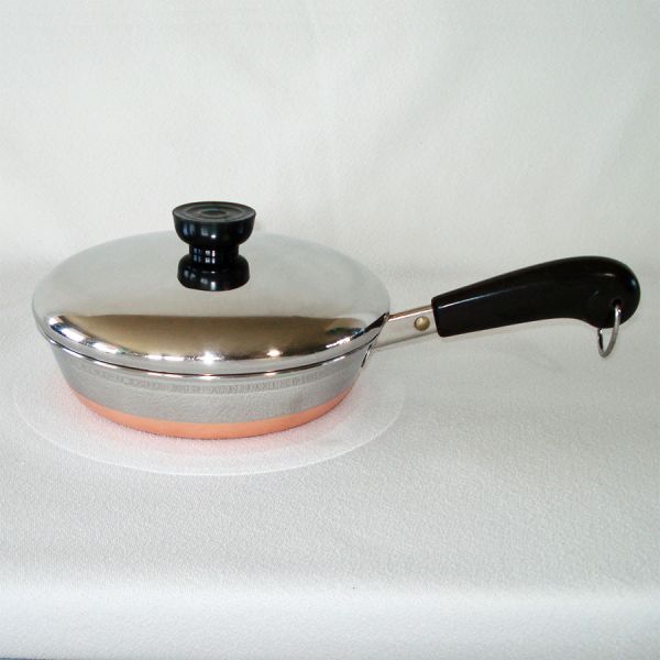Revere Ware Copper Clad Stainless 7 Inch Covered Skillet #2