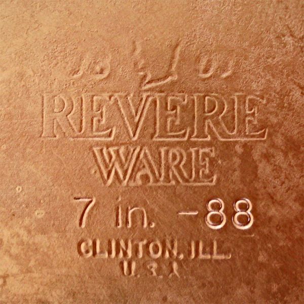 Revere Ware Copper Clad Stainless 7 Inch Covered Skillet #5