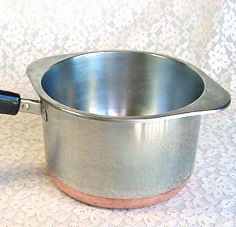 All-clad Stainless 2 Qt. Saucepan With Porcelain Double Boiler