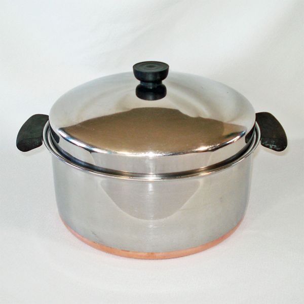 Revere Ware Copper Clad Stainless 6 Quart Dutch Oven Stock Pot #2